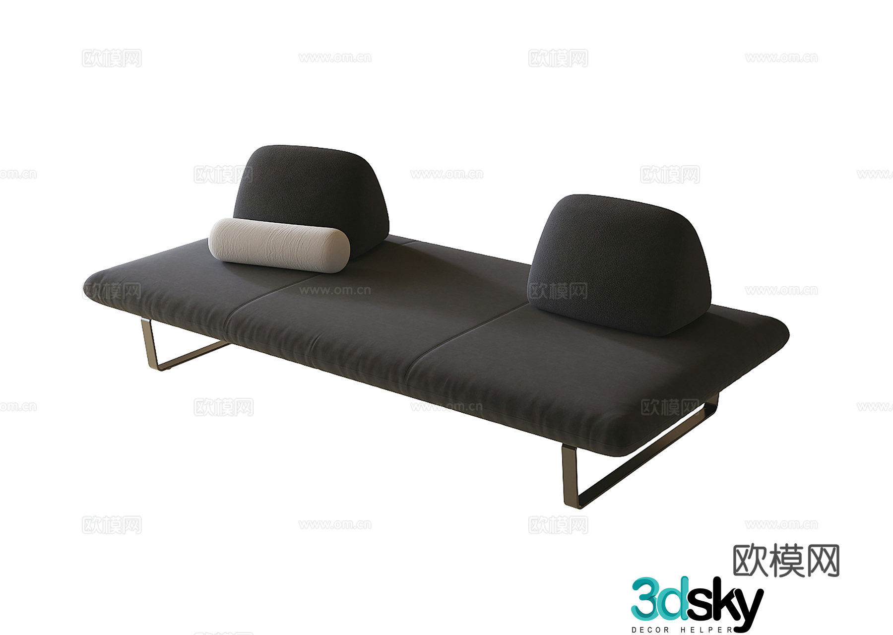 Modern sofa bench bench bed end stool 3d model
