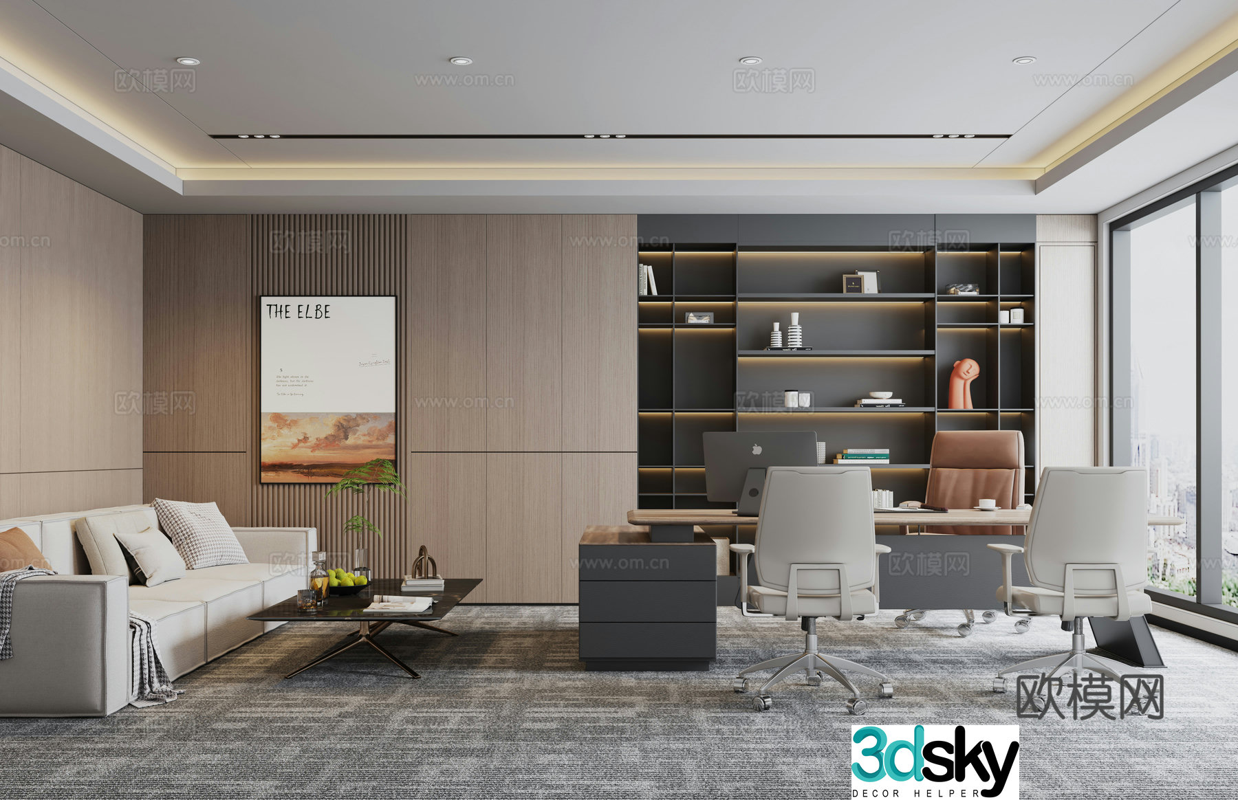 Modern Manager Office 3D model