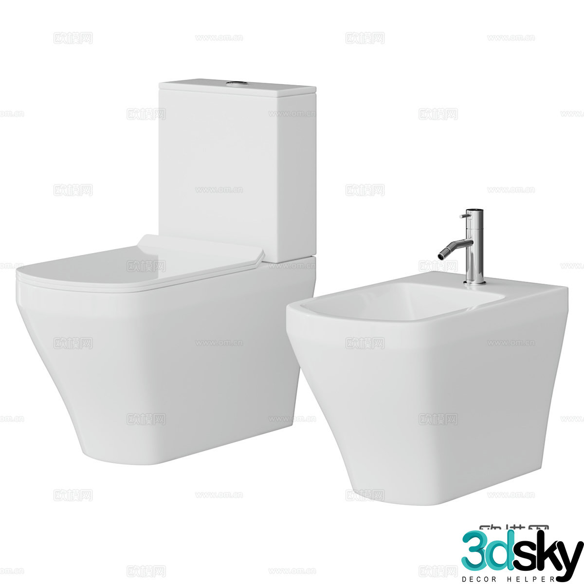 Toilet toilet bidet 3d model