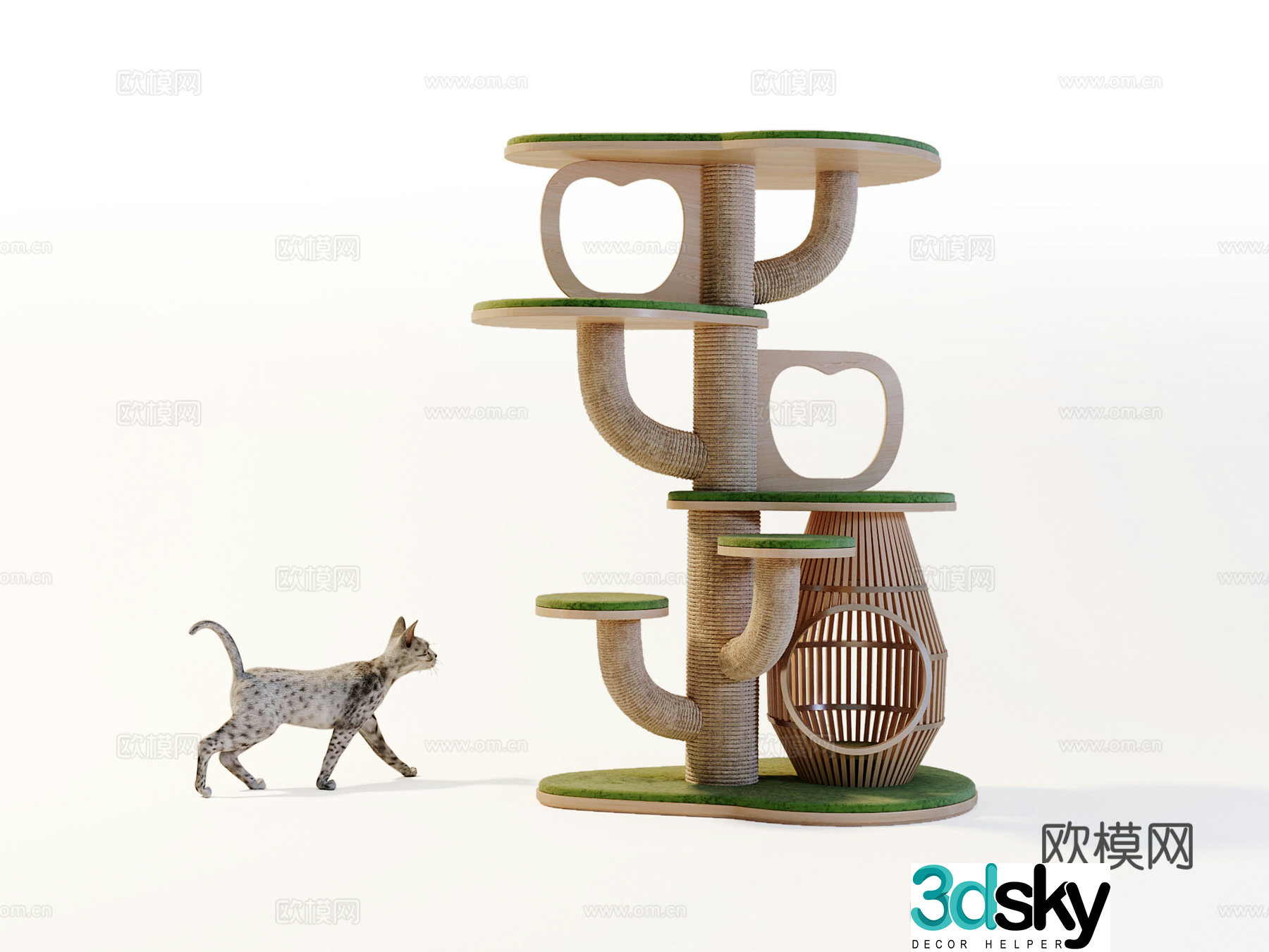 Cat Climbing Frame Cat House Cat 3D Model
