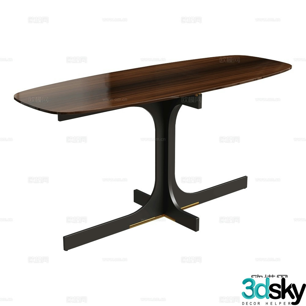MisuraEmme Modern Italian Dining Table Log Dining Table Light Luxury Dining Table 3D Model