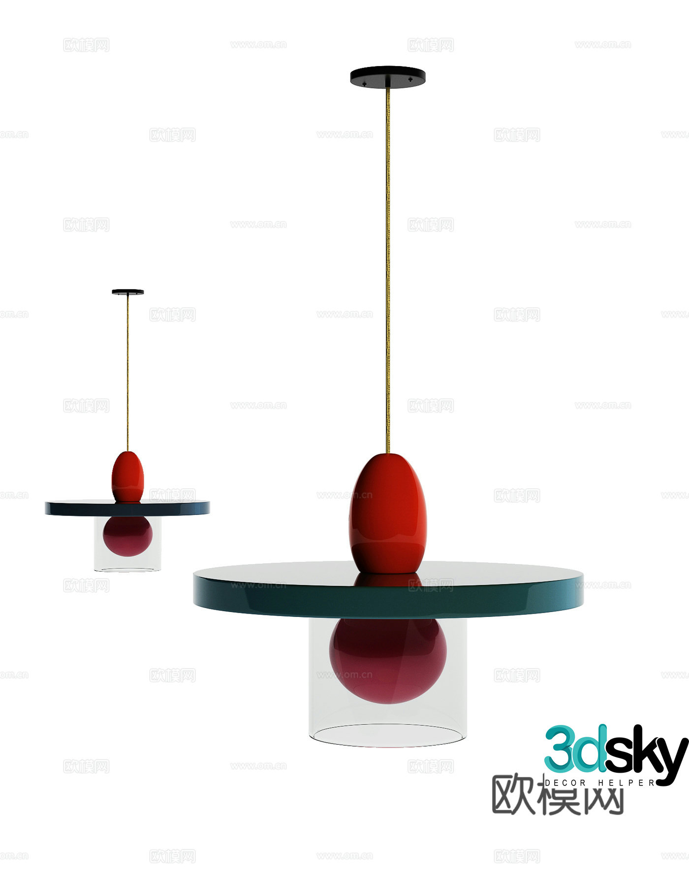 Sita chandelier 3D model