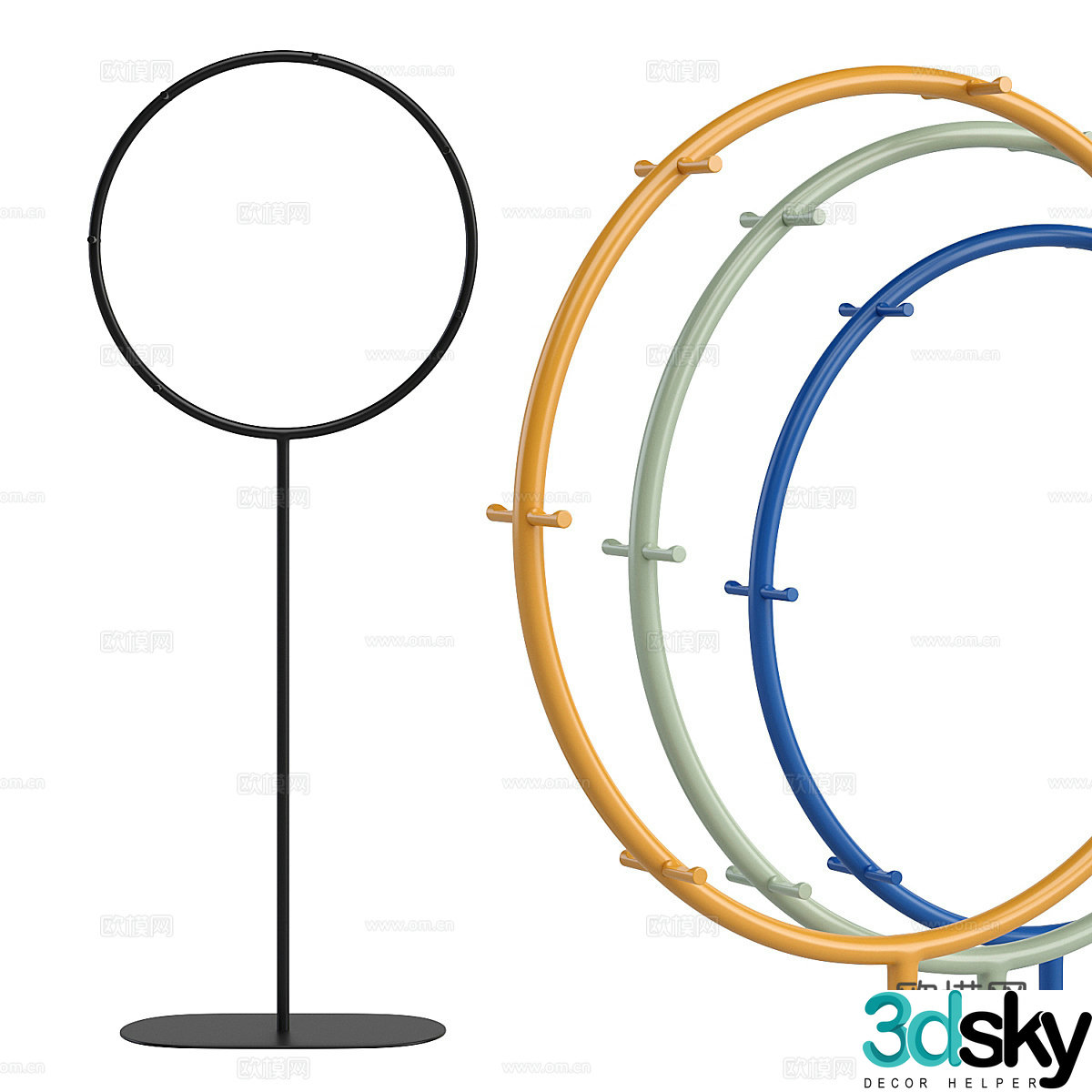 Round hanger 3d model