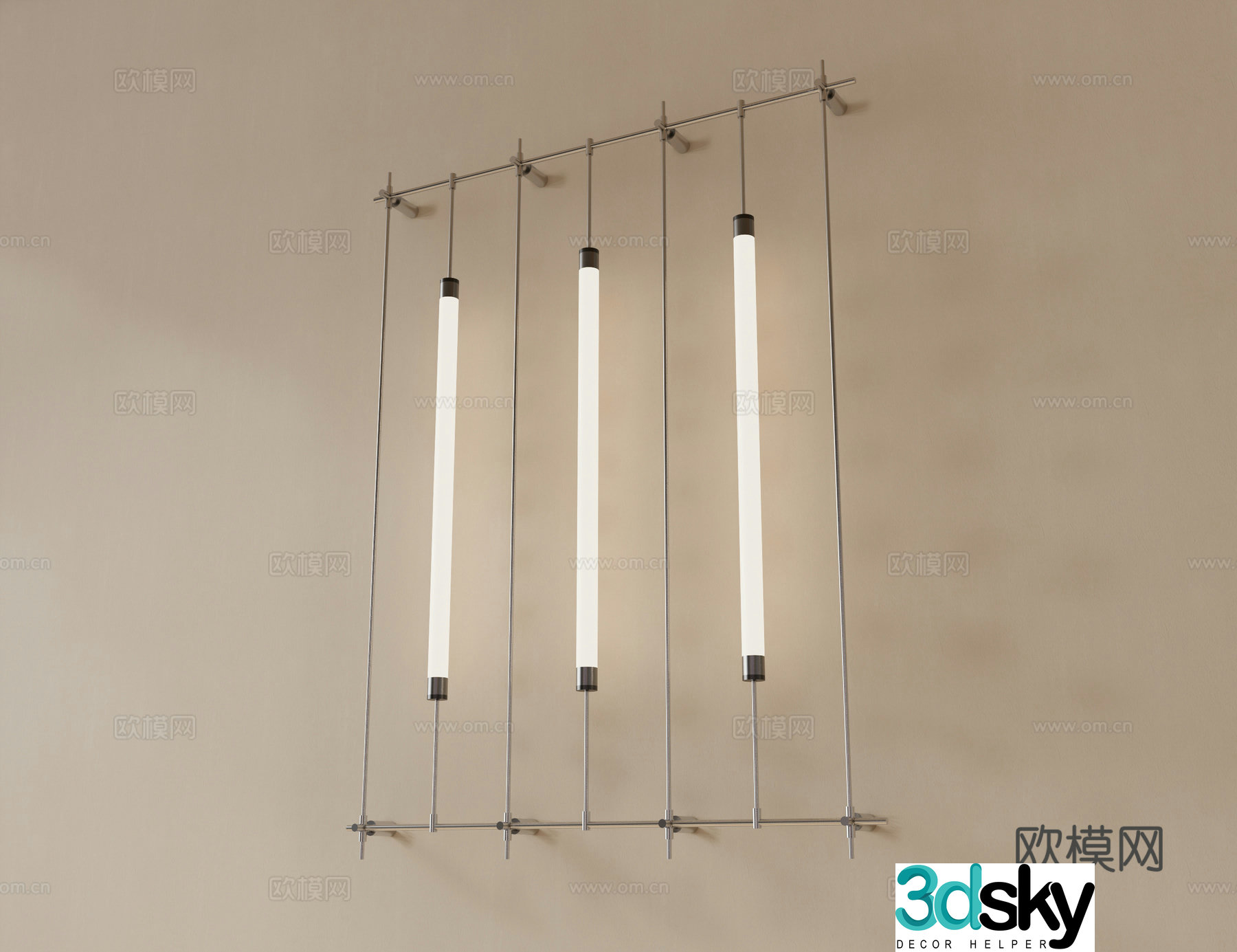 Modern wall lamp Mass light Metal wall lamp 3d model