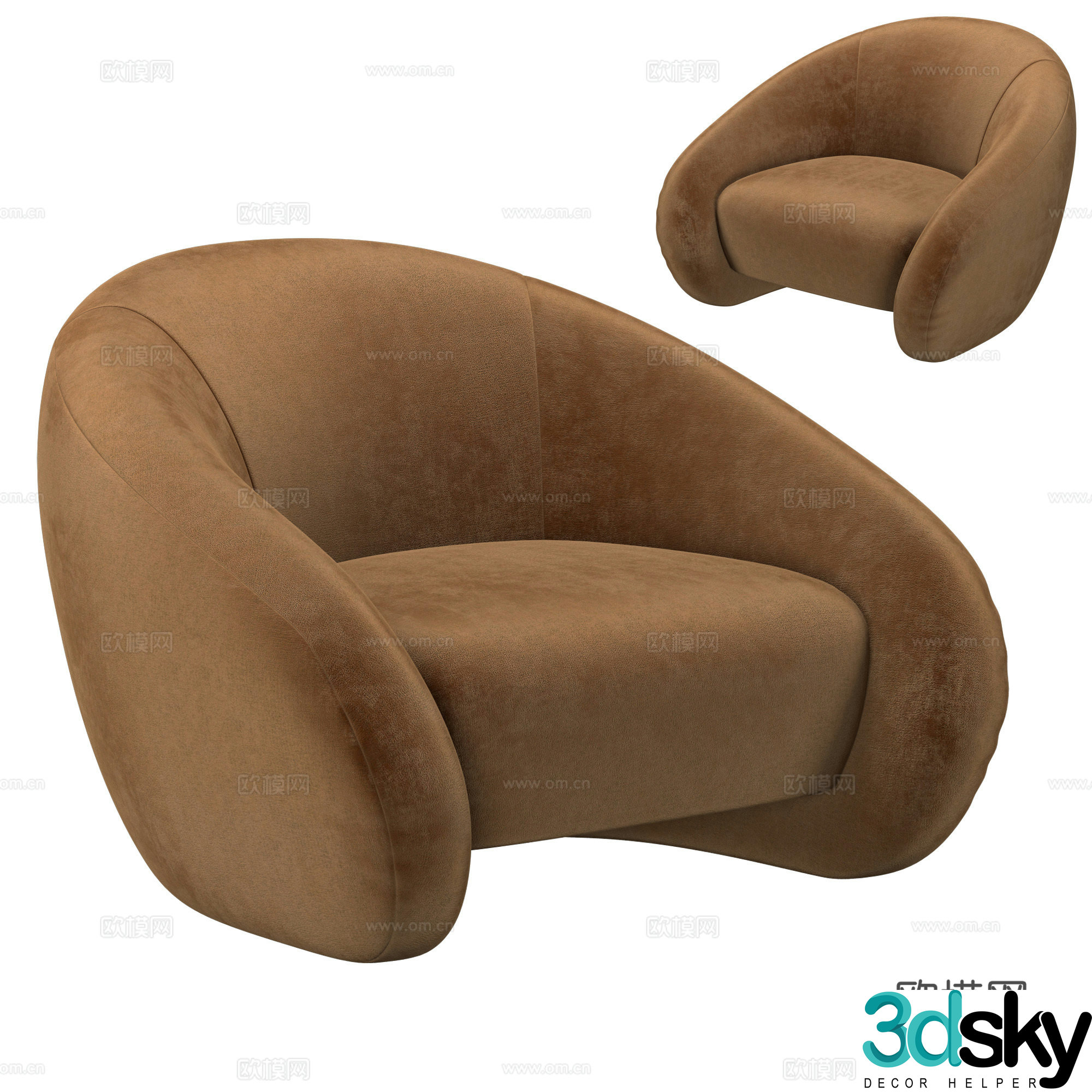 New Chinese casual sofa 3D model
