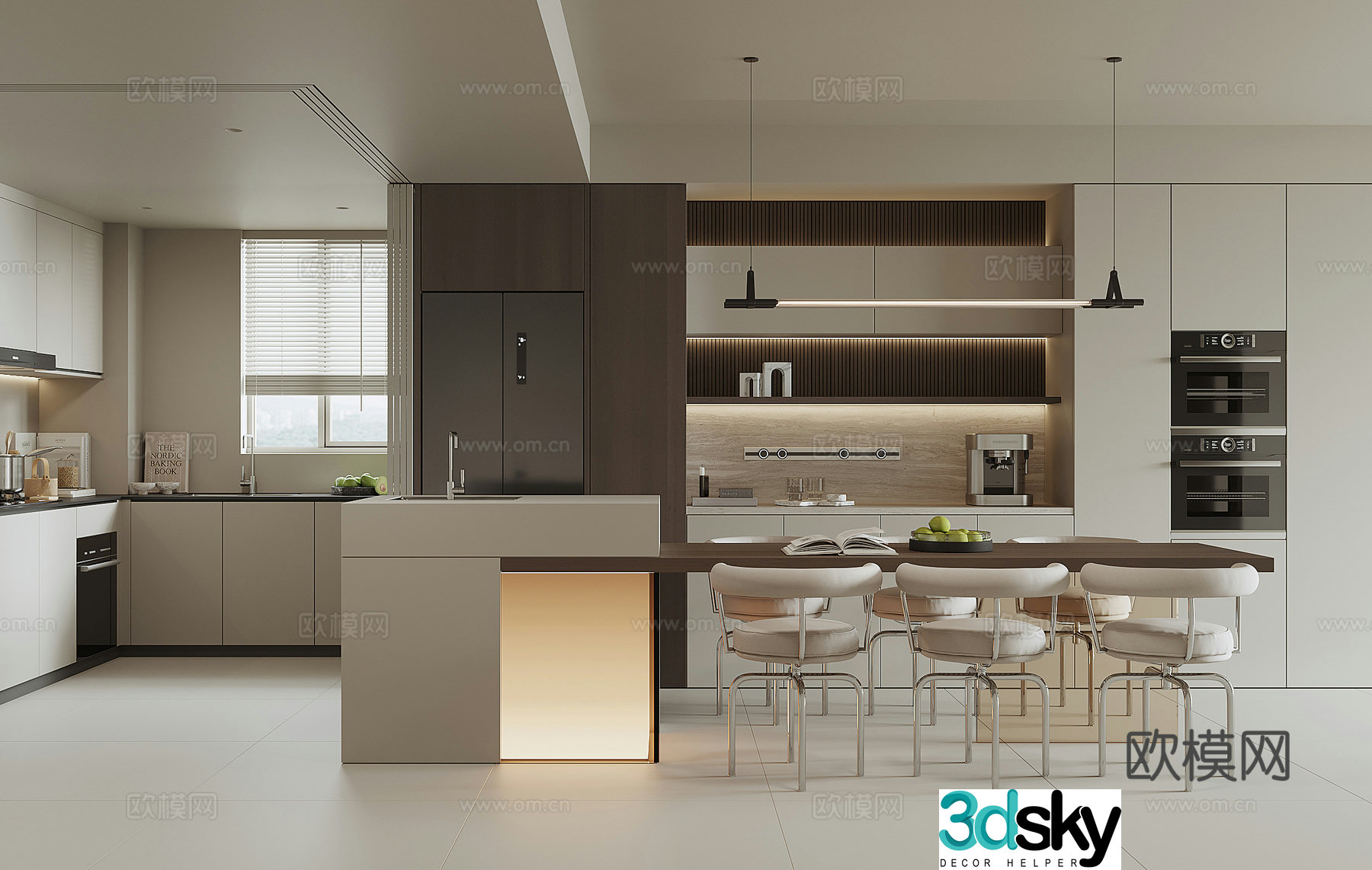 Modern Nakajima Restaurant 3D Model