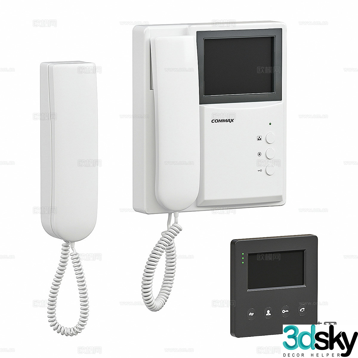 video phone doorbell 3d model