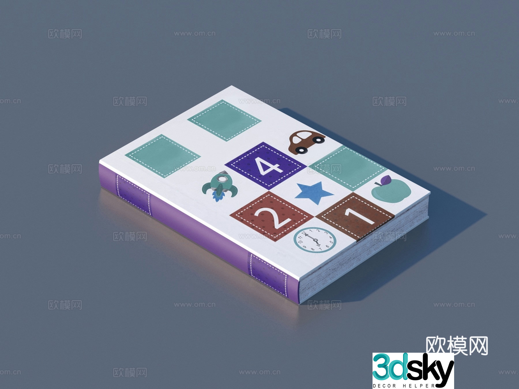 Books Notebooks Famous novels Magazine Books and magazines 3D model