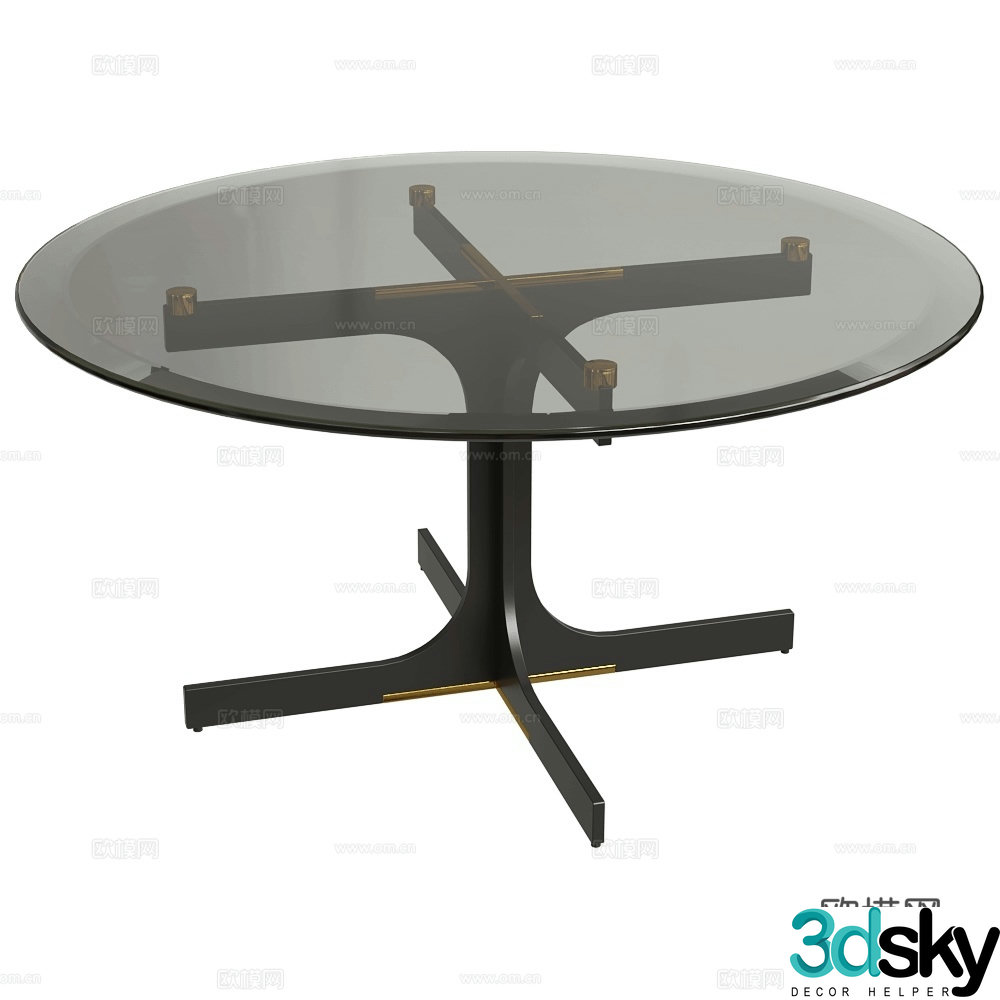 MisuraEmme modern round dining table 3d model