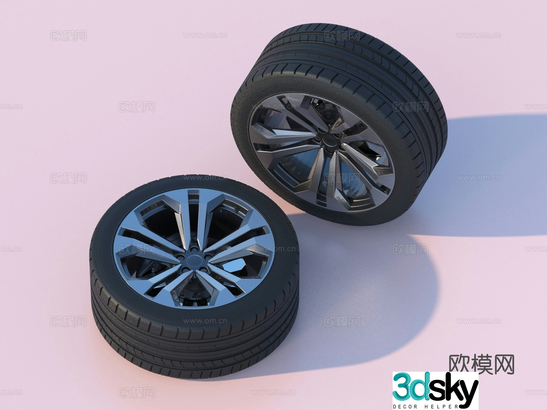 Tires BYD Auto Wheels Tires 3D Model