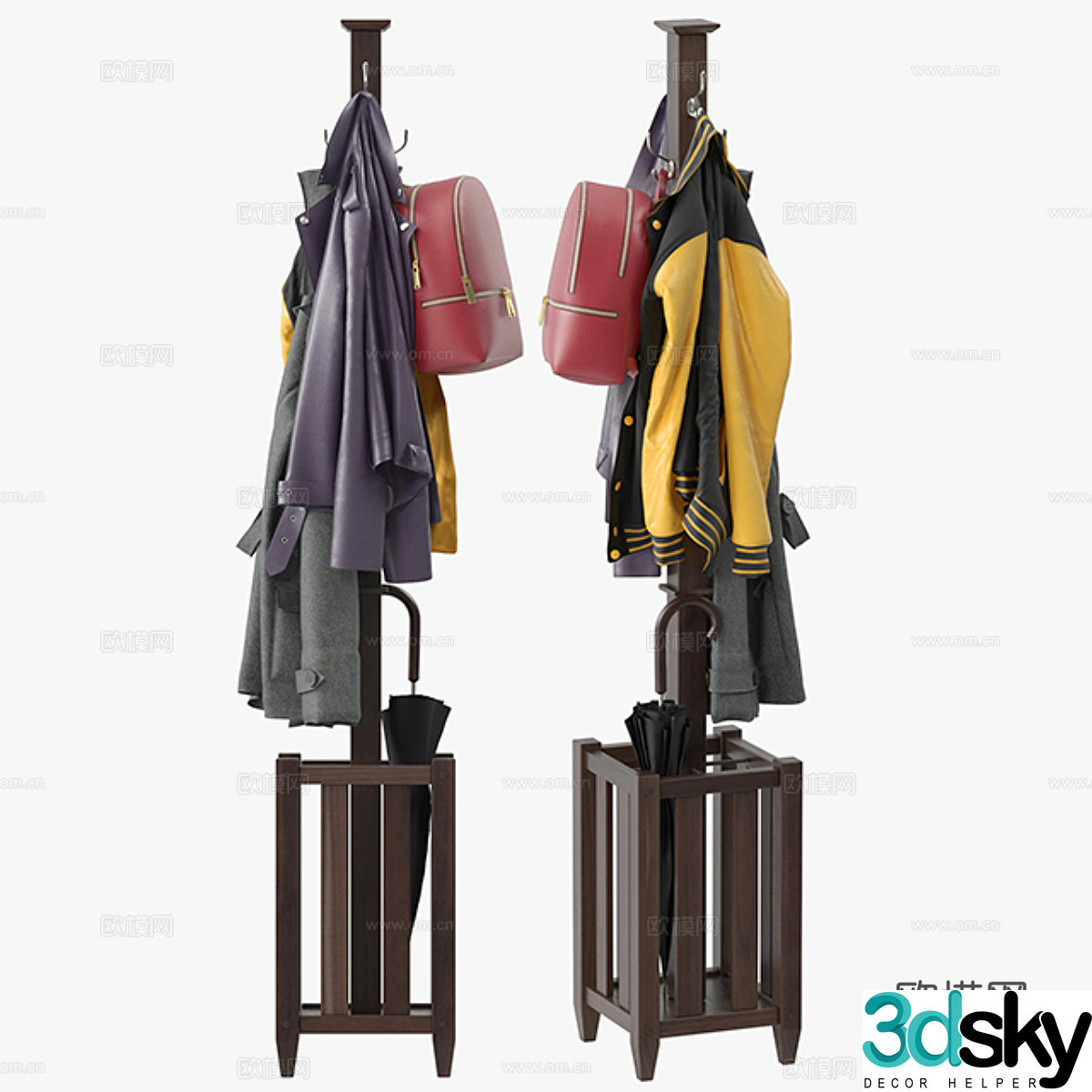 Cloakroom Clothes hanger 3d model