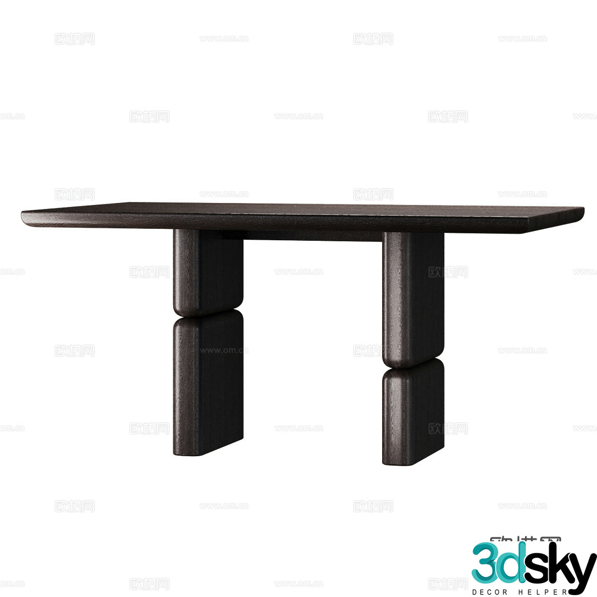 Italian dining table 3d model