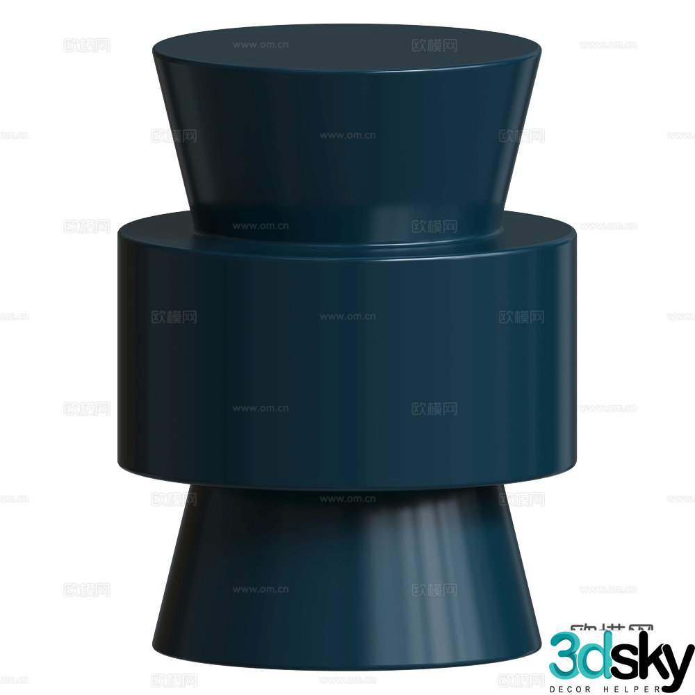 MisuraEmme Modern minimalist side table angle table pier 3D model