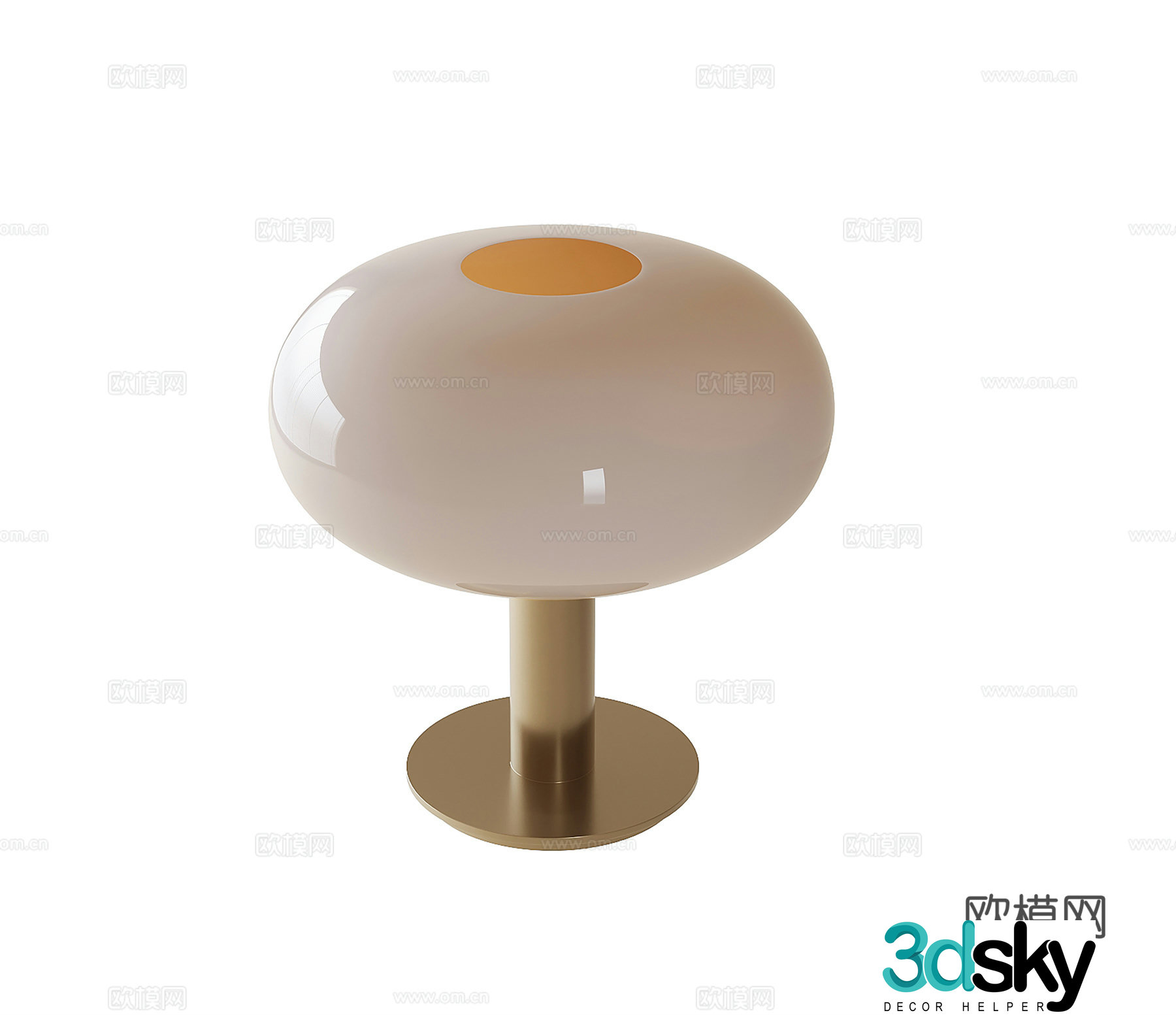 Modern desk lamp 3d model