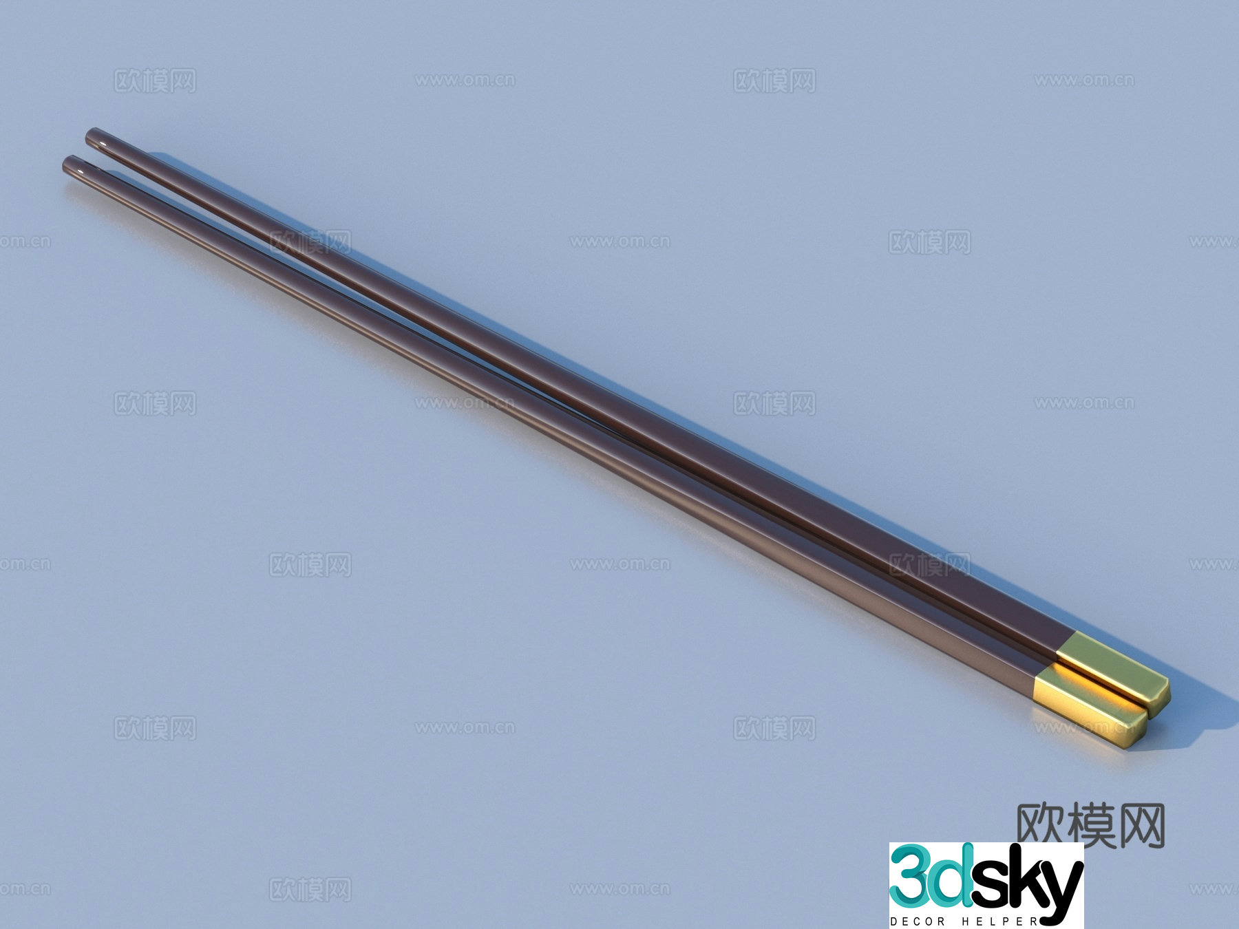 Chinese chopsticks bamboo chopsticks wooden chopsticks tableware 3d model