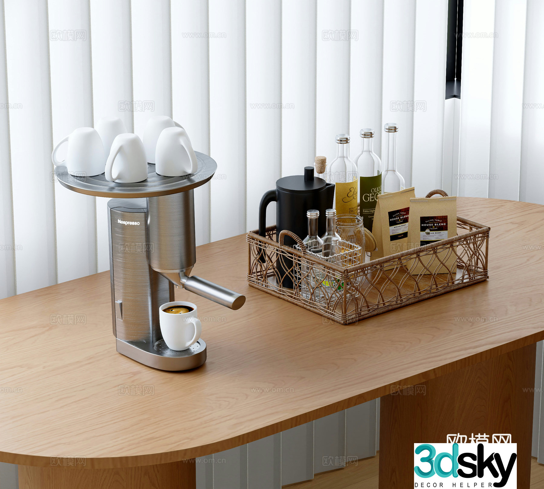 Modern coffee machine 3D model