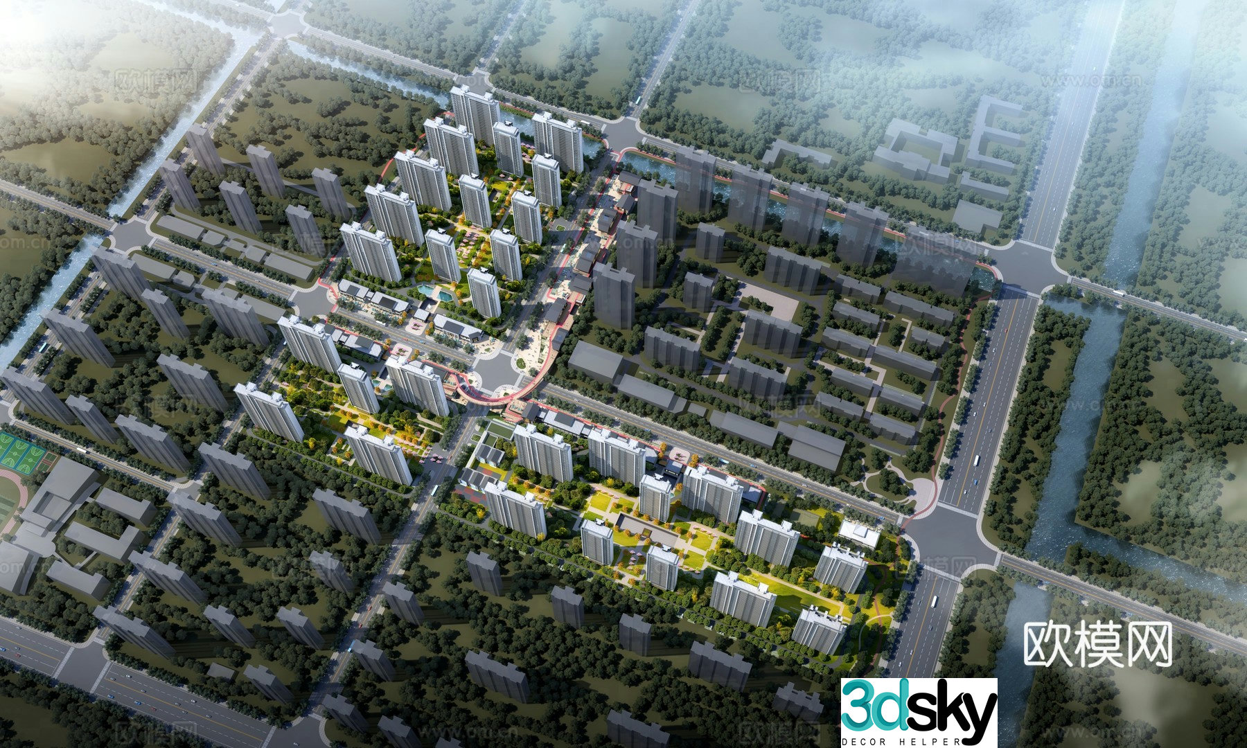 Bird’s eye view planning 3D model