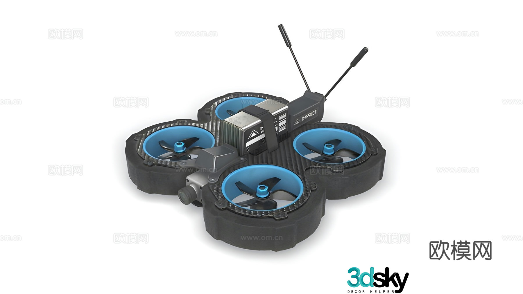 Drone Parts 3D Model