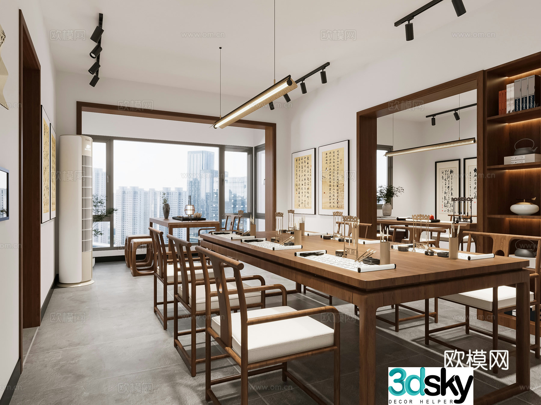 Calligraphy classroom 3D model