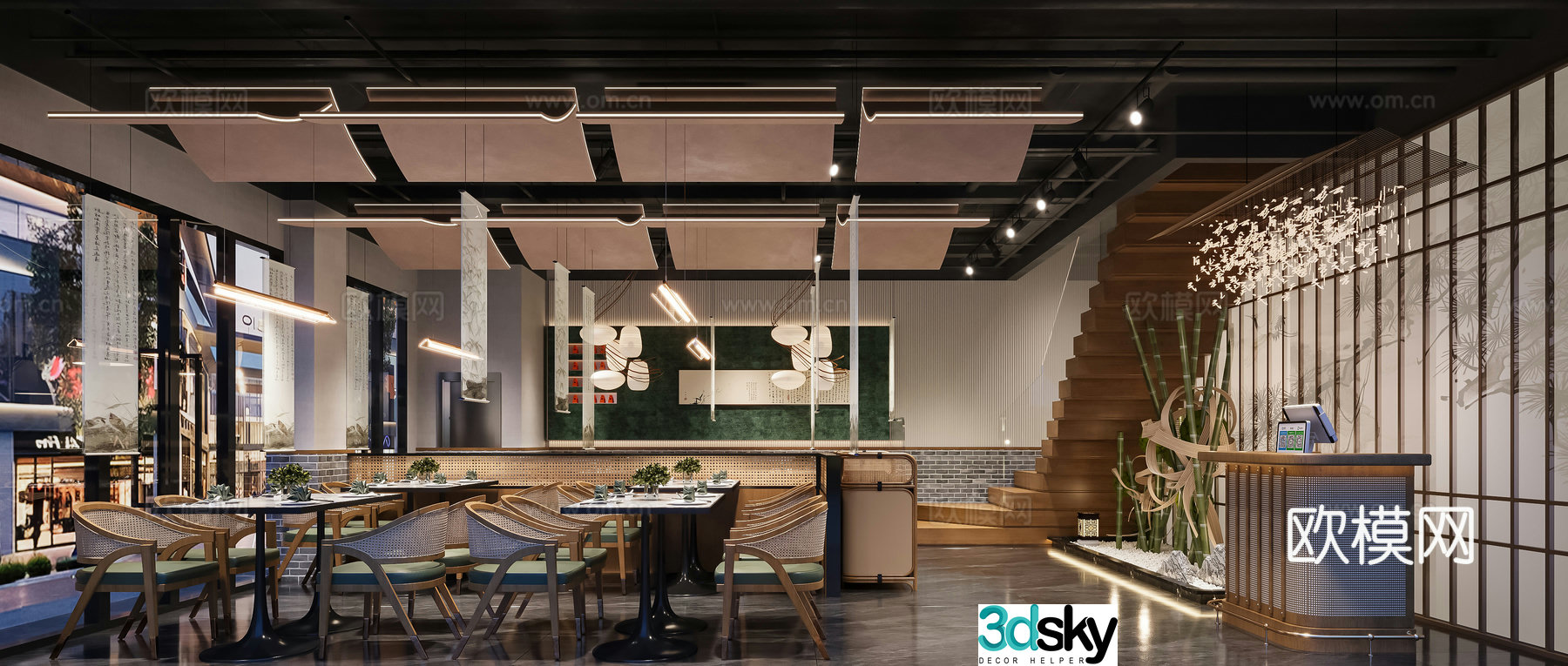 Chinese restaurant 3D model
