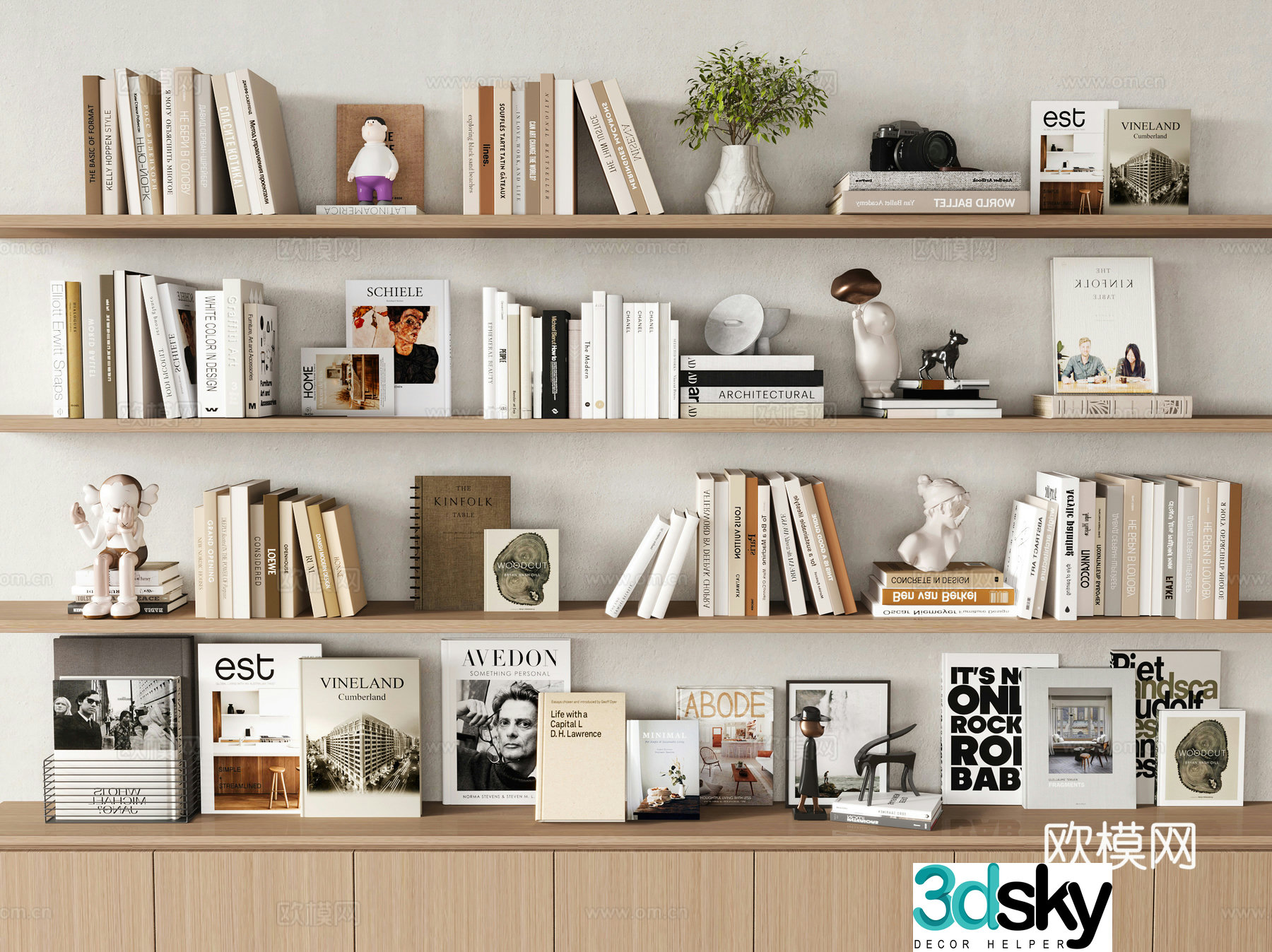 Modern books Books Books Books Books Current Magazine Book Combination Magazine 3D Model