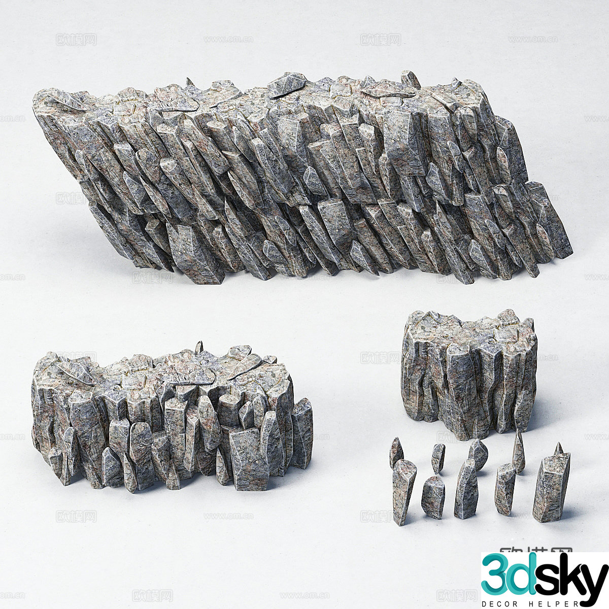 Rock sea rock 3d model