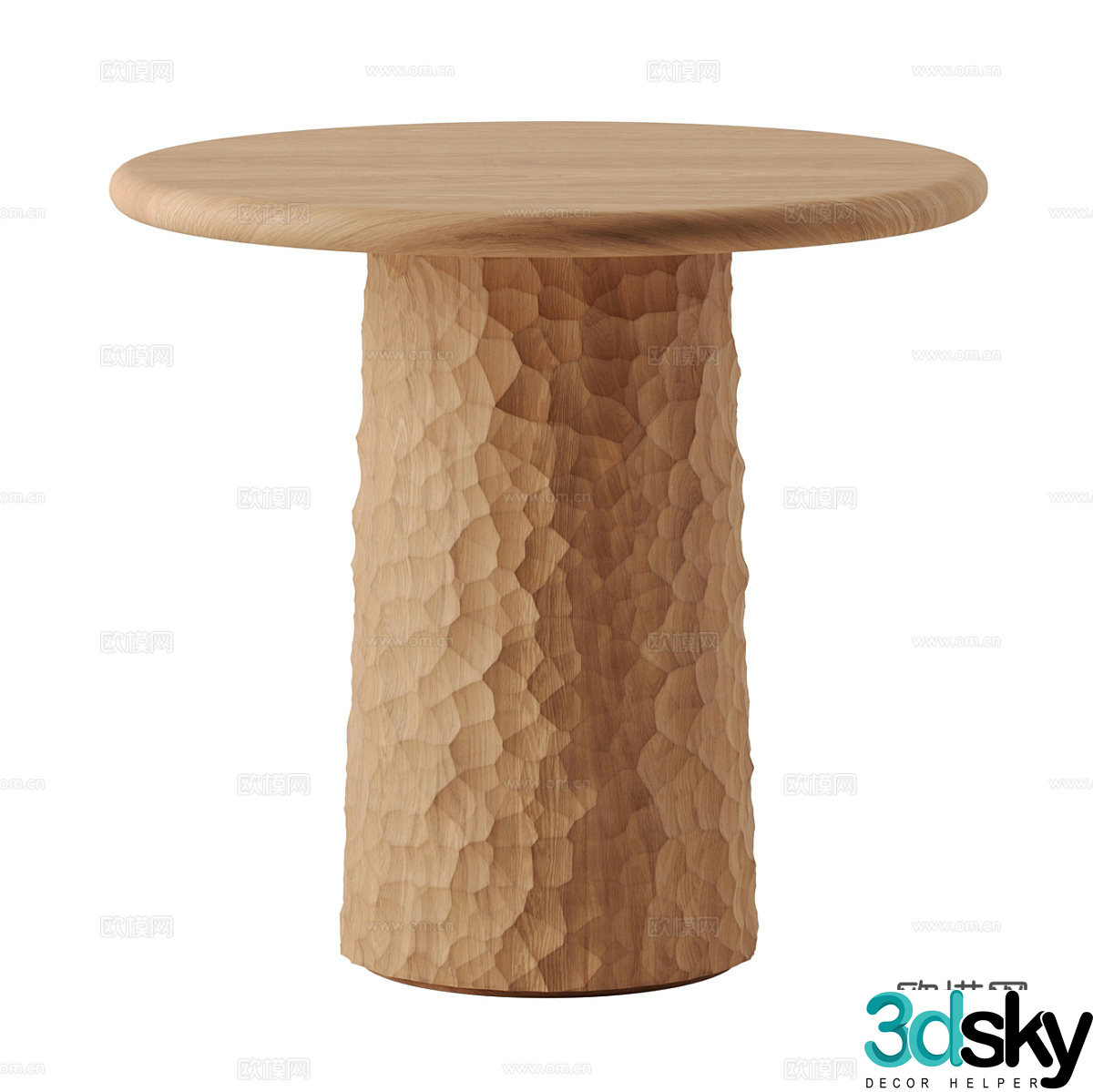 New Chinese style side round corner 3D model