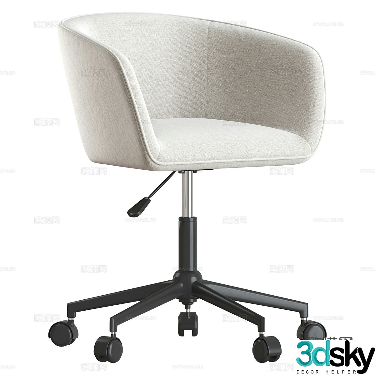 Modern office chair book chair 3D model