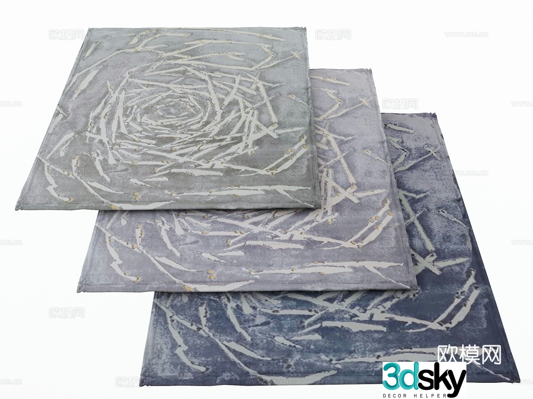 Modern carpet 3d model