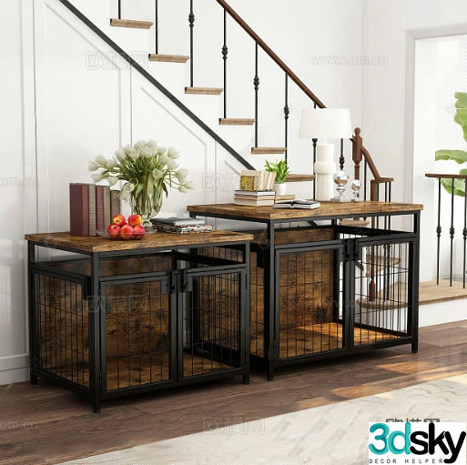 Dog Cage Pet Cage Entry Cabinet 3D Model 3d Model