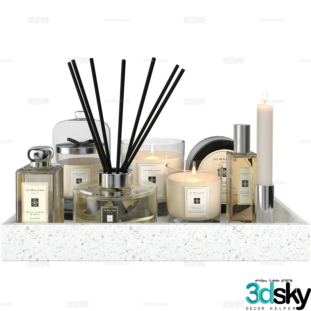 Perfume aroma candle 3D model