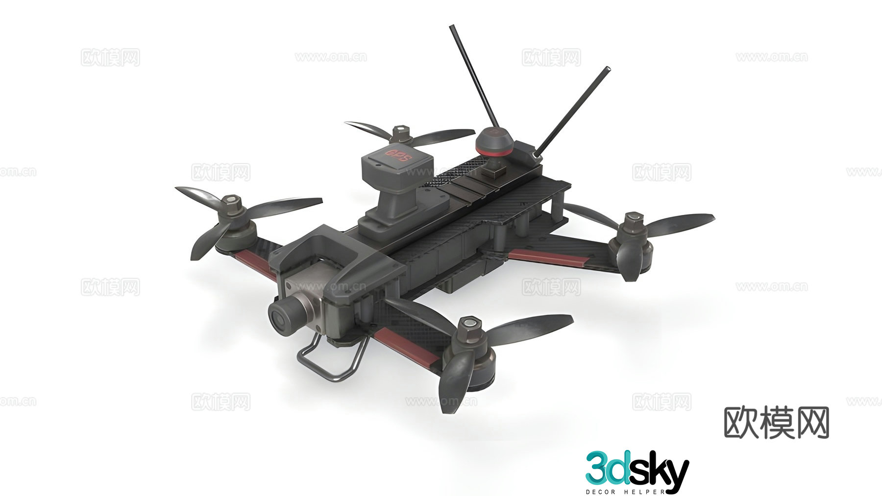 Drone Smart Mini Aircraft 3D Model