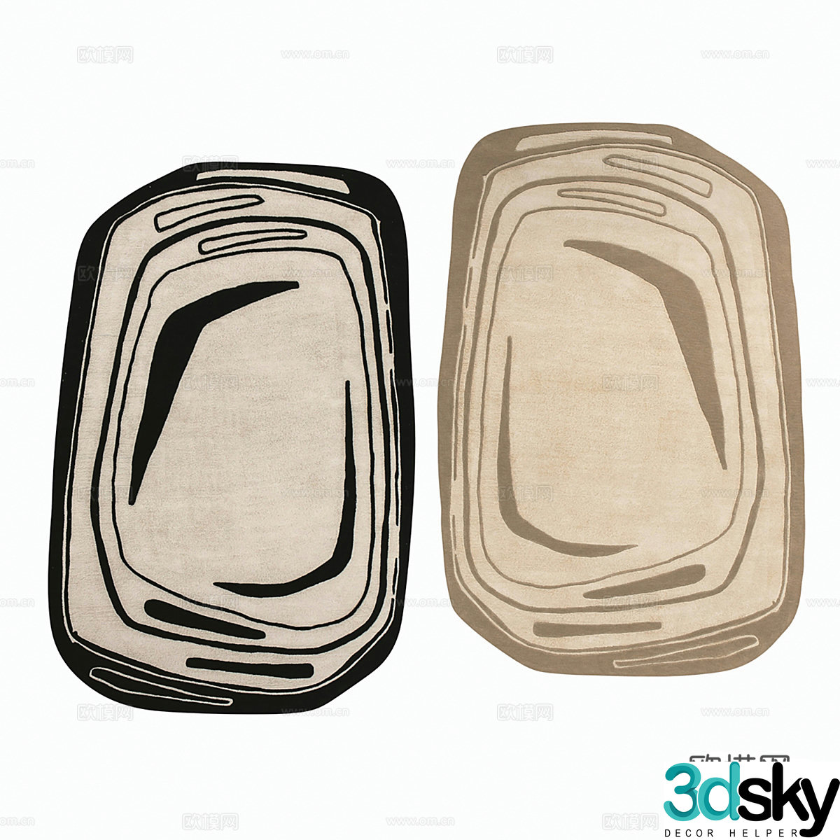 New Chinese carpet 3D model
