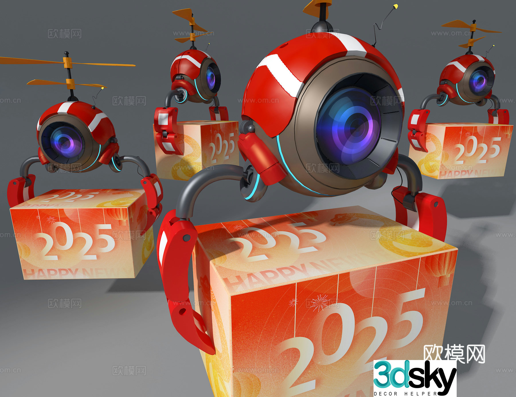 Express drone 3d model