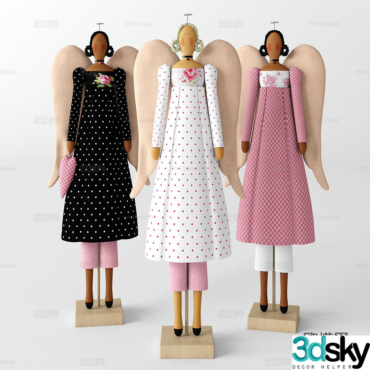 Doll Ornaments Cartoon Sculpture 3D Model