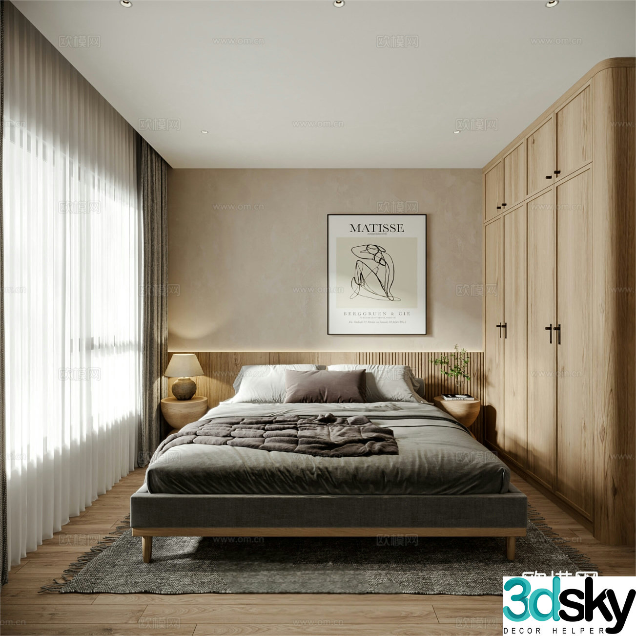 Wasabi Bedroom Second Bedroom Elder Room 3D Model