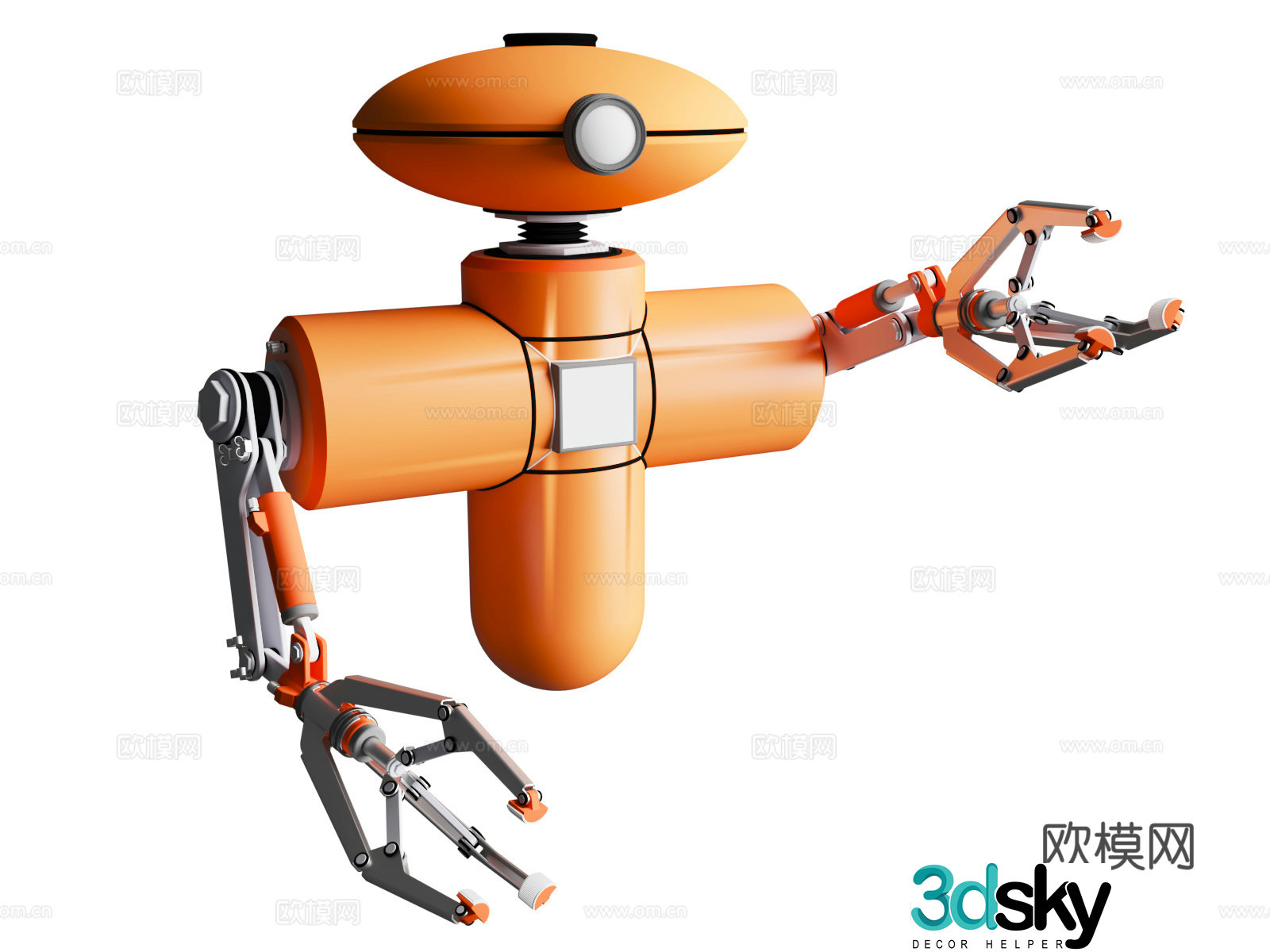 Auxiliary robot maintenance robot intelligent maintenance robot detection cruise maintenance intelligent-VR03 3D model