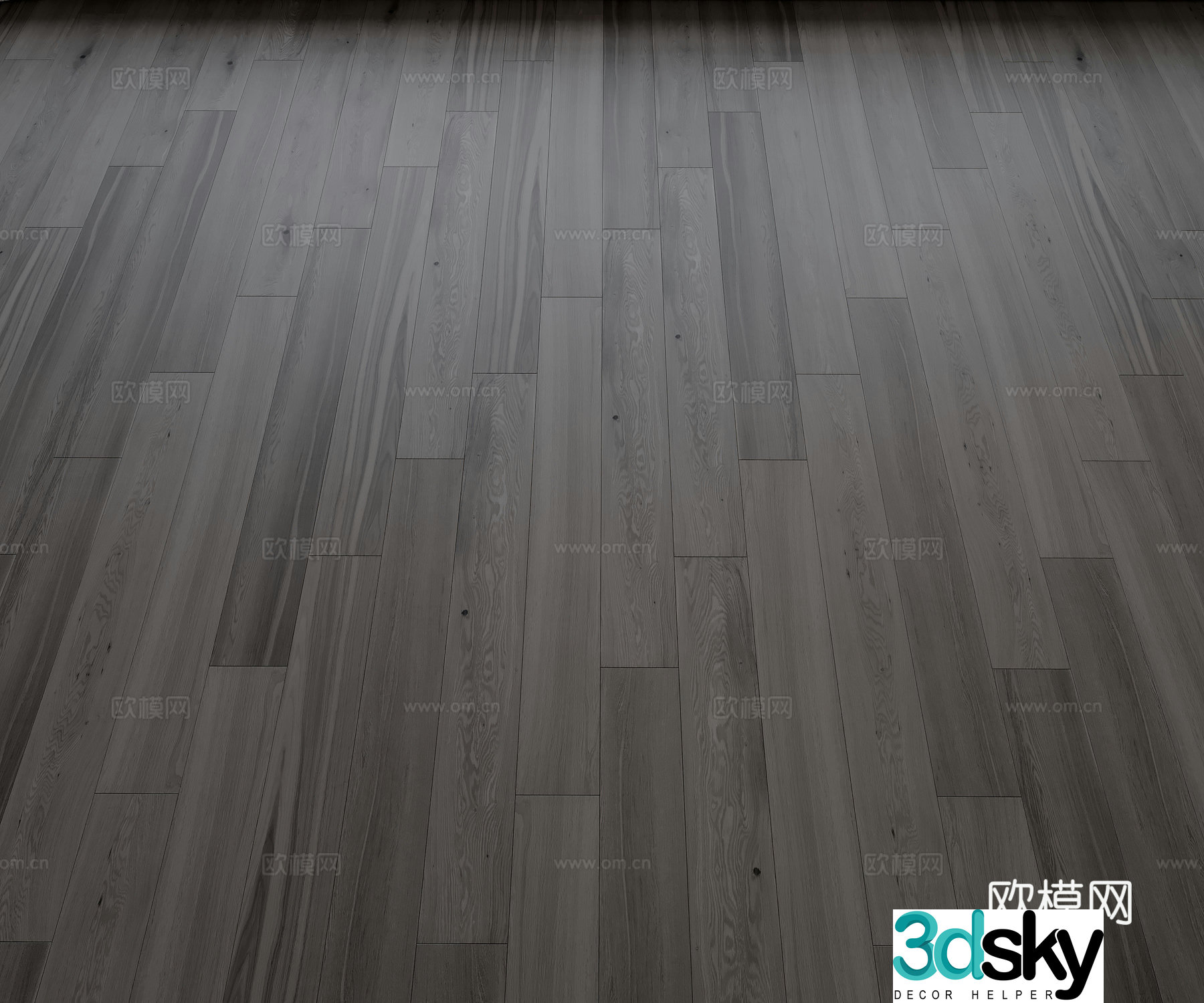 Wood floor dark wood floor 3d model