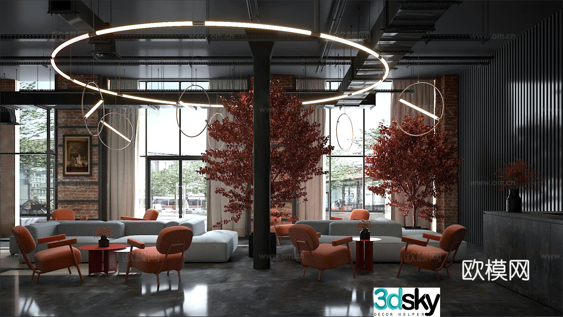 Cafe 3d model
