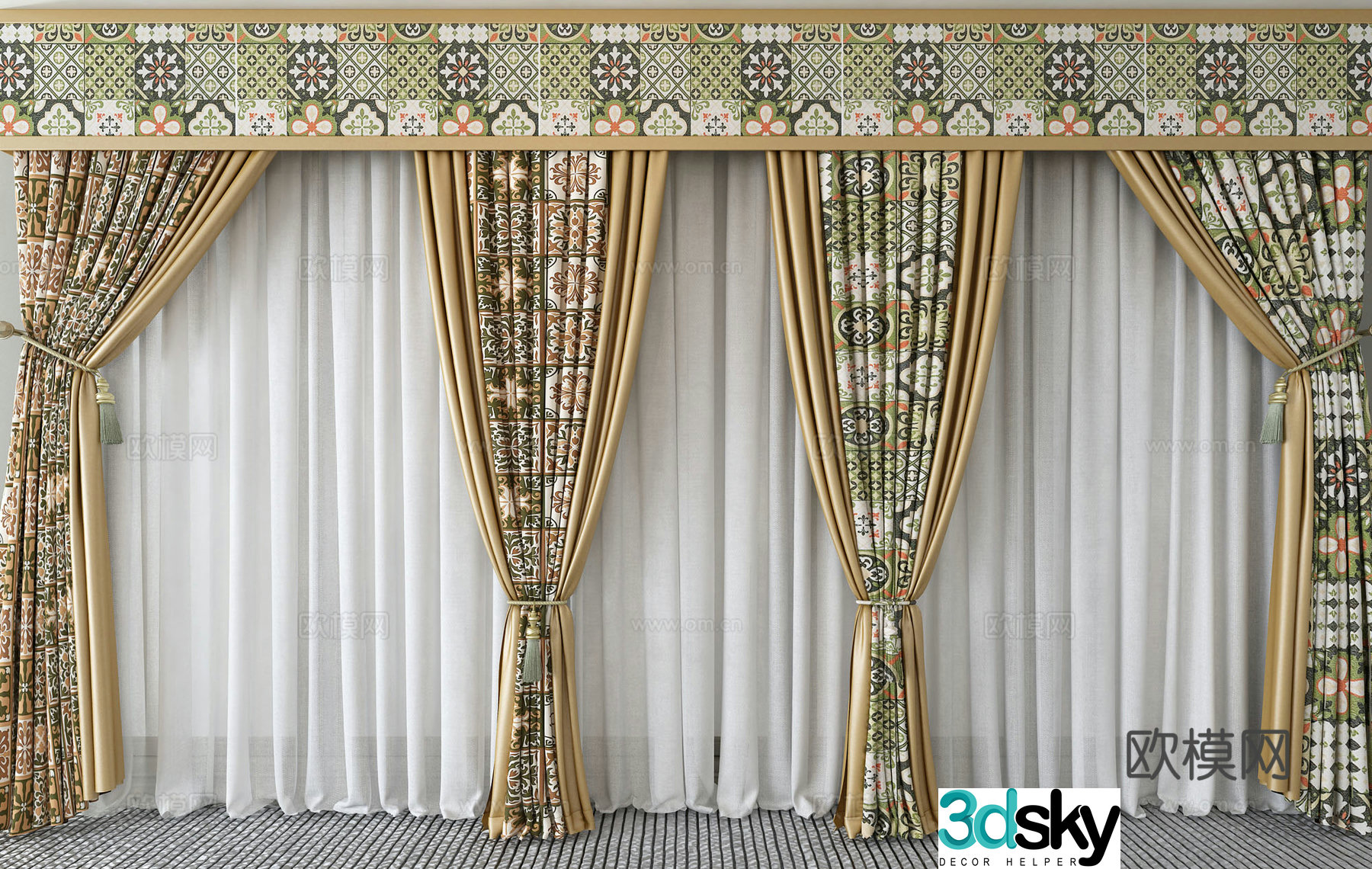 Curtain 3d model