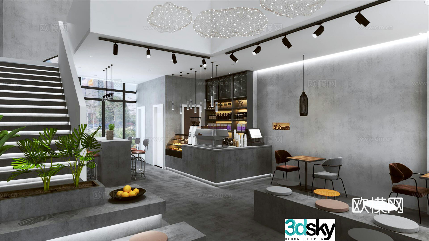Cafe 3d model