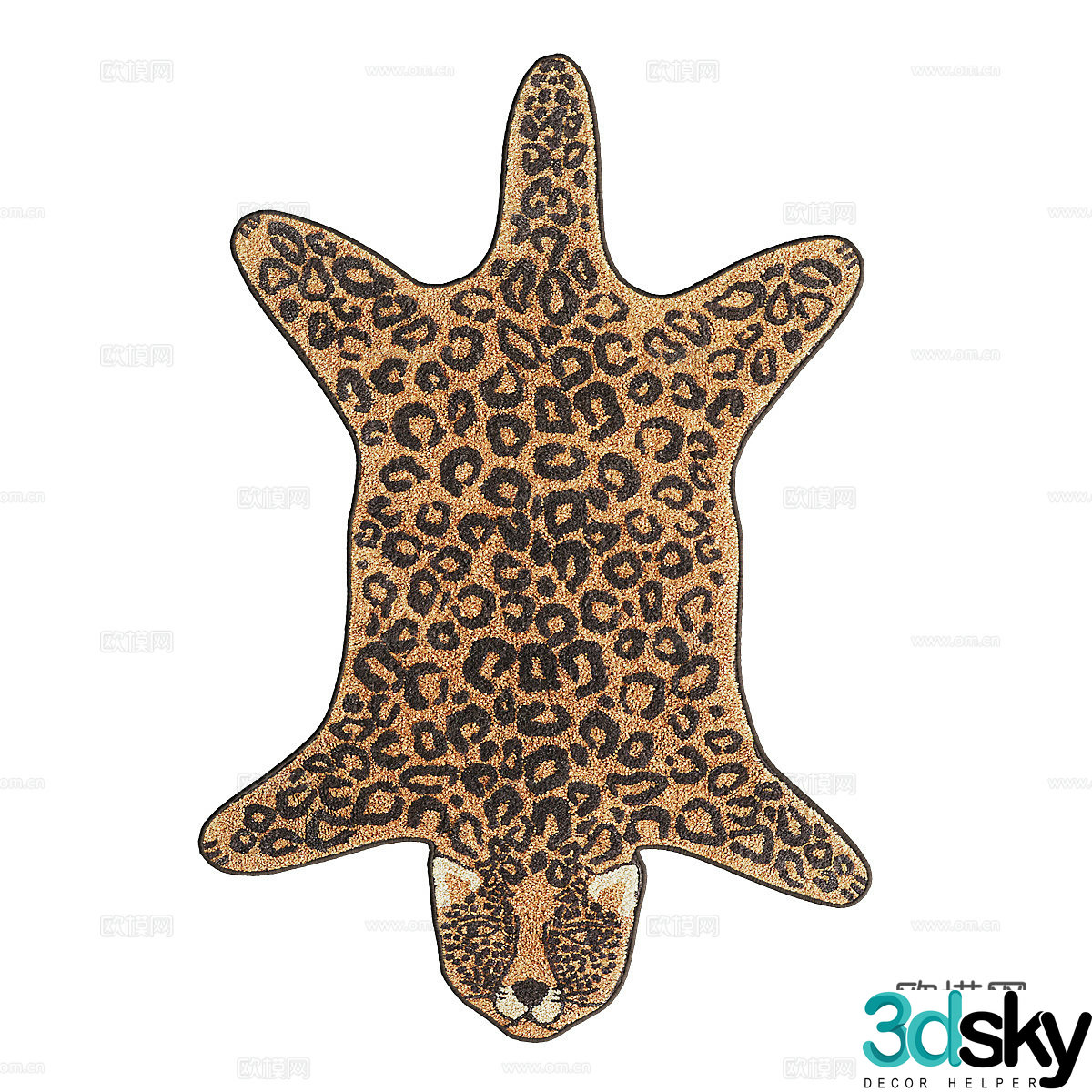 Modern children’s carpet 3d model