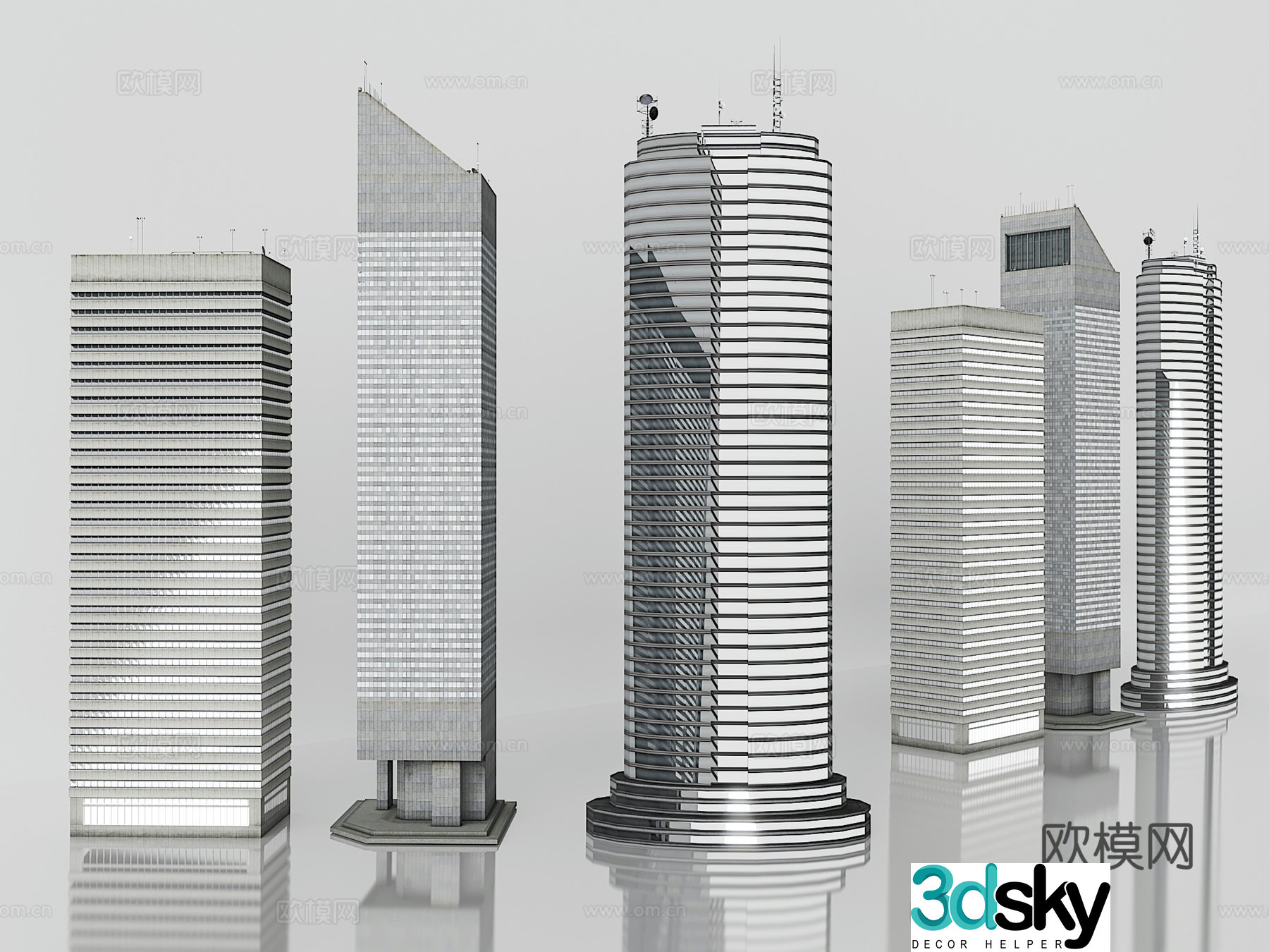 3D model of office building