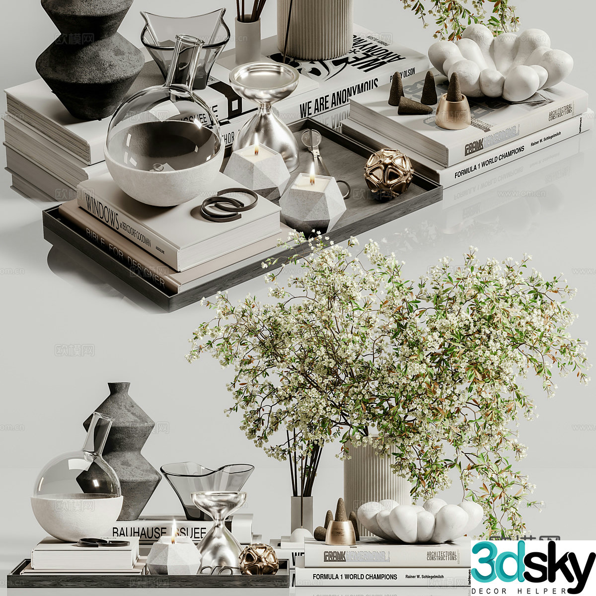 New Chinese style decoration ornaments 3D model