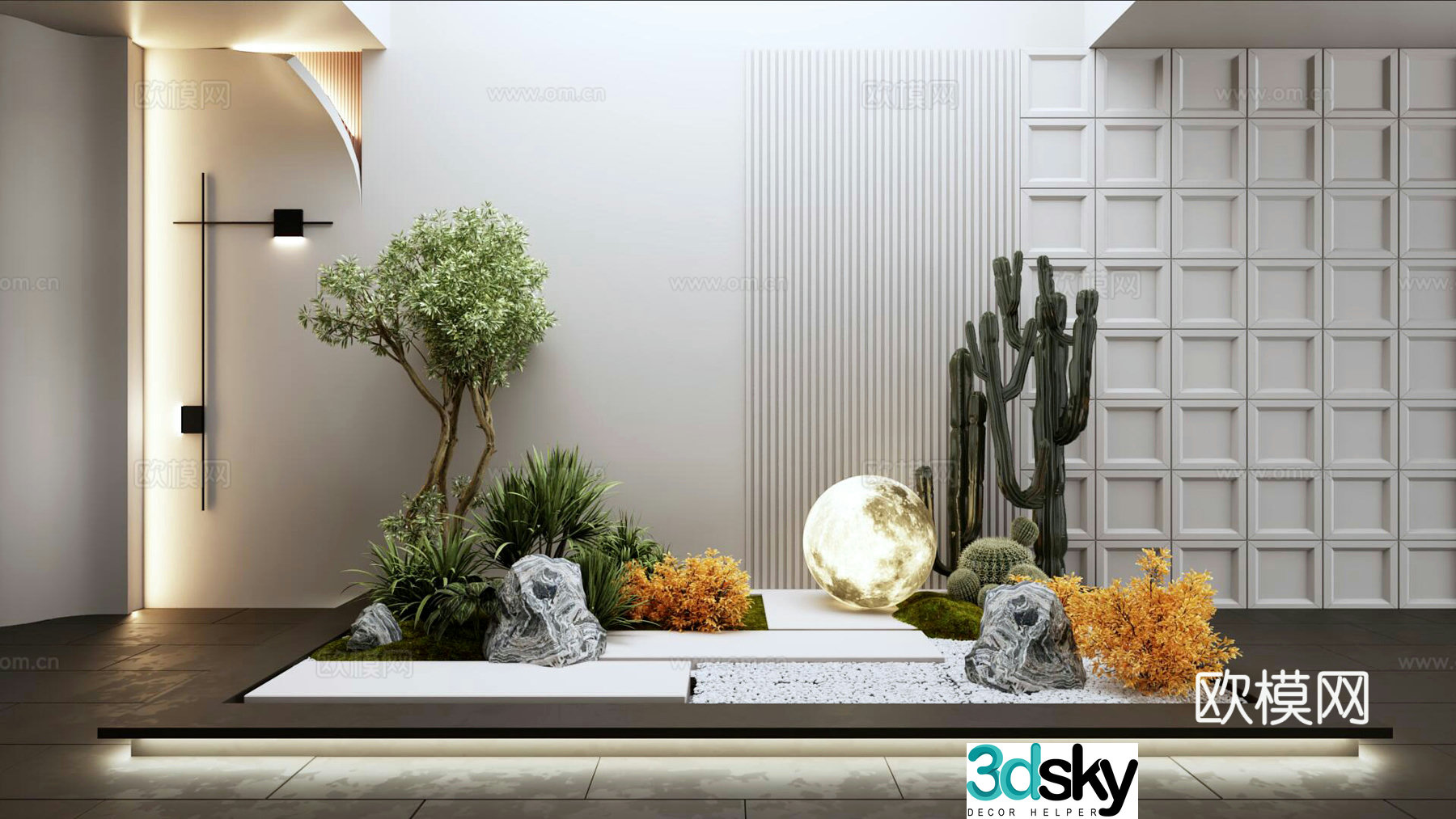 Landscape sketch 3D model