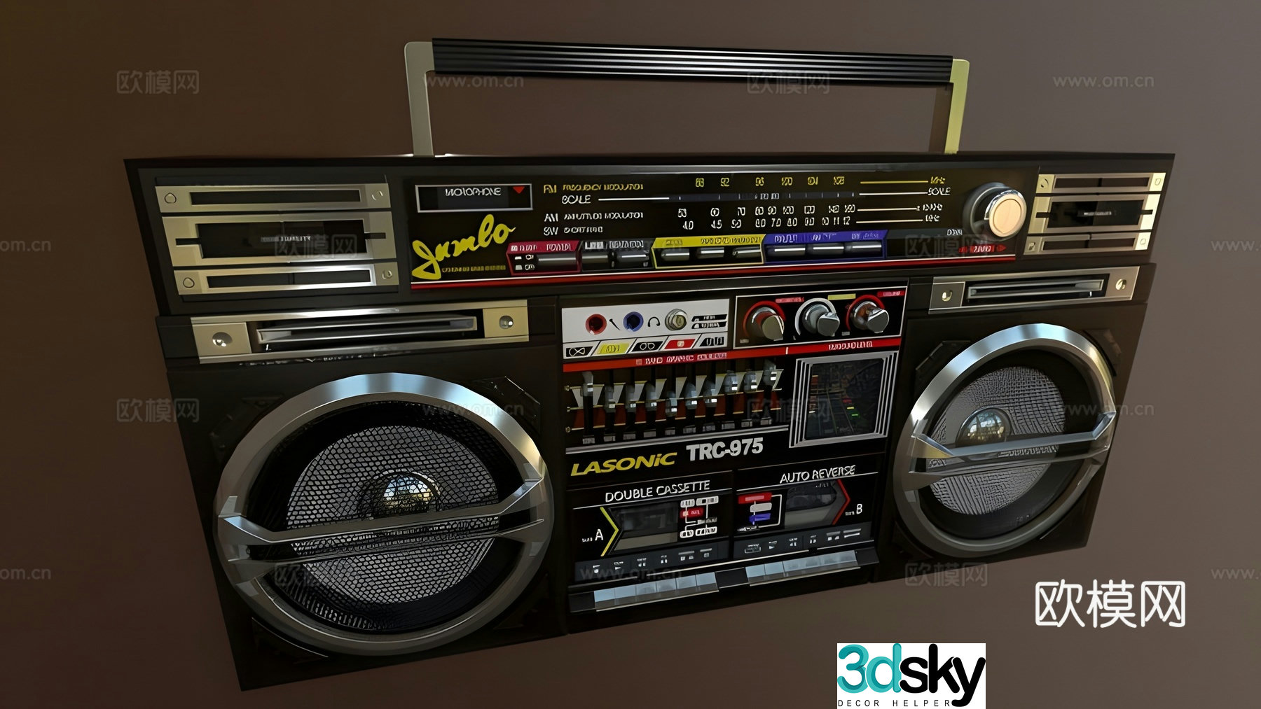 Big speaker radio 3d model