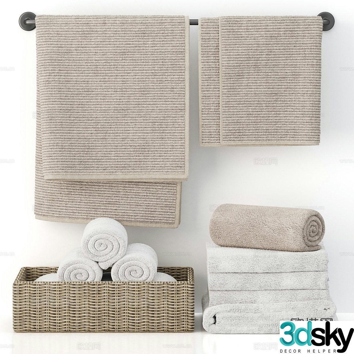Towel 3D model