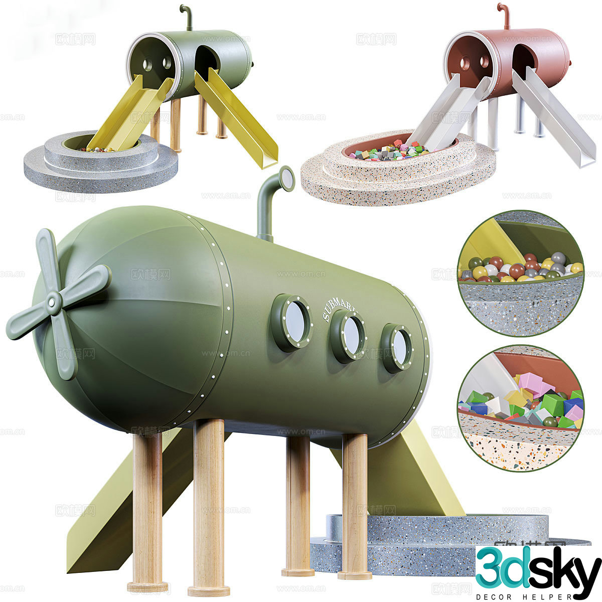 Children’s play area 3D model