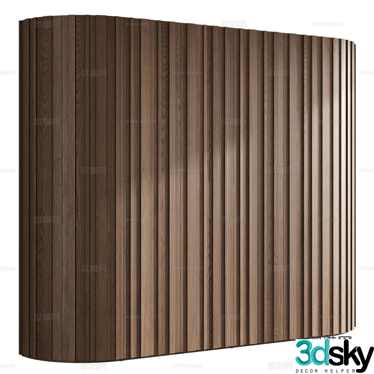New Chinese wall panel wall decoration 3D model
