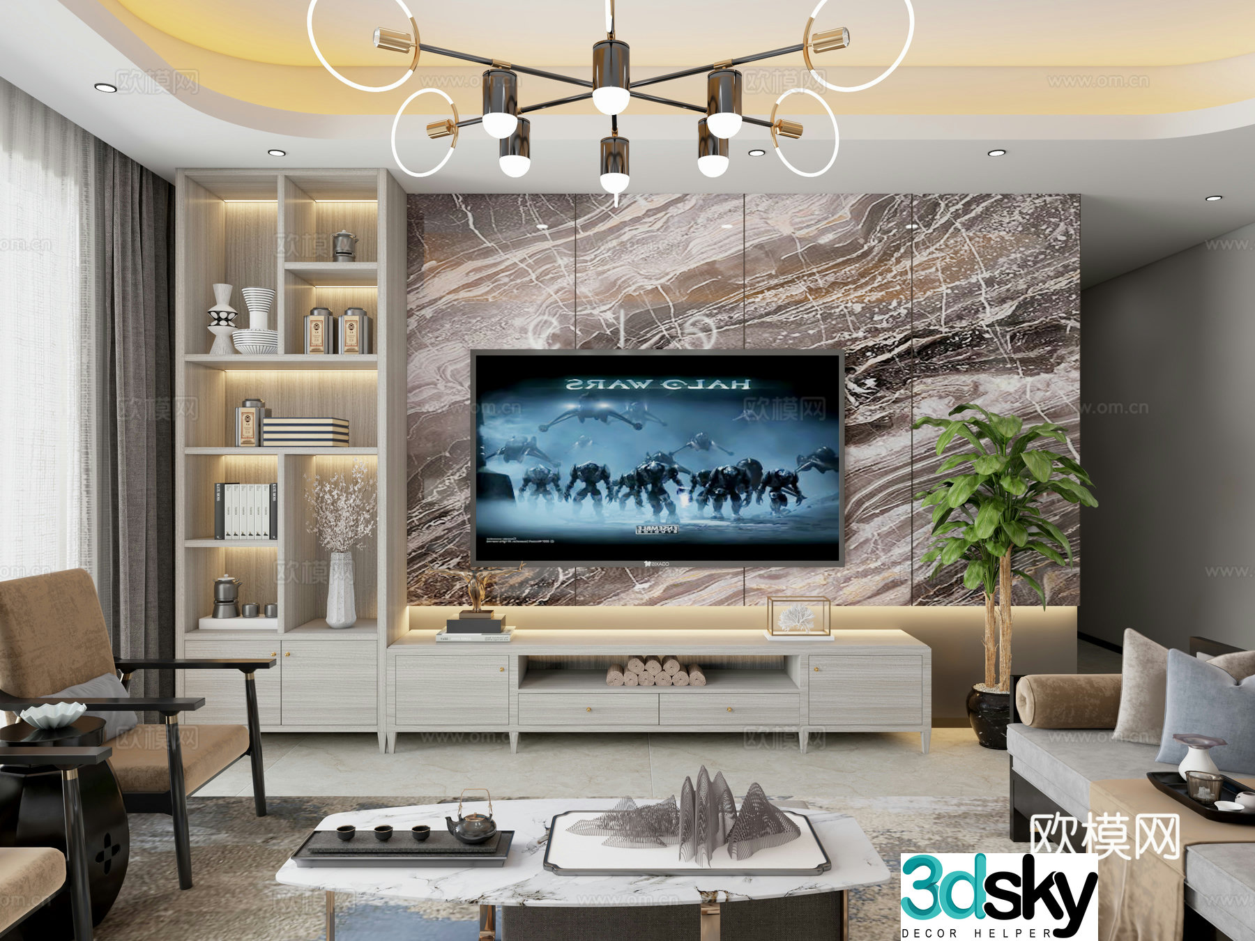 TV cabinet 3d model